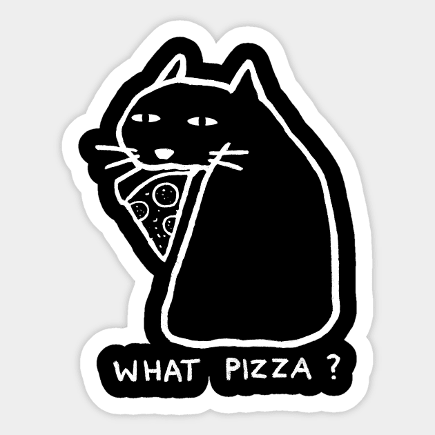 What pizza? Sticker by FoxShiver